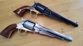 A pair of Uberti Remington 1858 New Army replicas 荒野大嫖客 [upl. by Nogaem65]