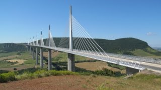 France A75 Viaduc de Millau [upl. by Luapnhoj]