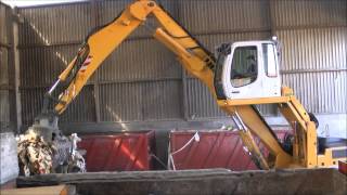 Liebherr  Material Handling Machines in Recycling Application [upl. by Satsoc160]