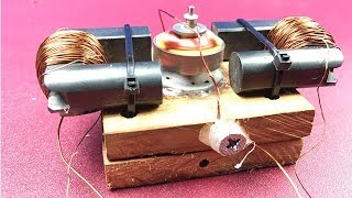 How to Make Simple Small Electromagnetic DC Motor Without Magnet [upl. by Nnek]