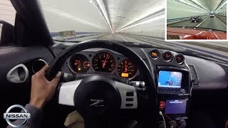 Nissan 350z  POV DRIVE INSANE ENCLOSED TUNNEL NOISE FLAMES [upl. by Zingg]