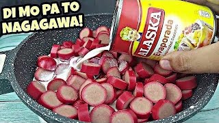 HOTDOG binuhusan ko ng GATAS grabe nagulat ako sa SARAP niya TRENDING PINOY ULAM IDEAS 2024 [upl. by Aciretehs798]