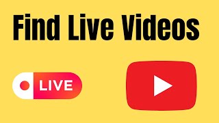 How to Find LIVE Videos on YouTube RIGHT NOW Easy Guide [upl. by Ilrebmik307]