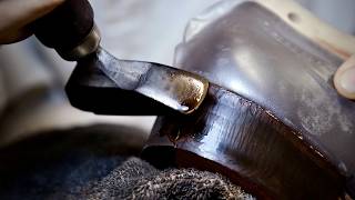 Making Adelaide Oxford Shoes in Italian Calf Leather [upl. by Drais]