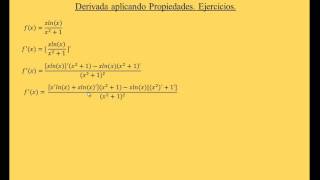 29  Ejercicios de Derivada aplicando Propiedades II [upl. by Aloivaf630]