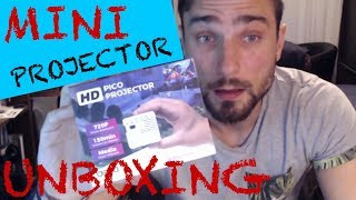 UNBOXING MINI PROJECTOR AAXA PICO PROJECTOR [upl. by Inge]