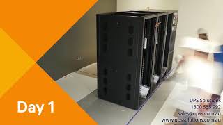 UPS Solutions  Vertiv SmartRow™ DCX Time Lapse Installation short version [upl. by Irbua]