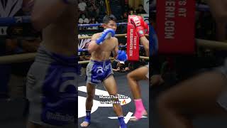 KNEE to the LIVER 🔥 MUAY THAI knockout  fighting muaythai mma [upl. by Howlond]