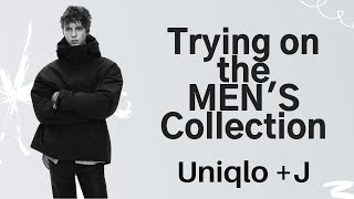 Uniqlo J FW20  Trying on Jil Sanders Mens Collection [upl. by Verneuil]