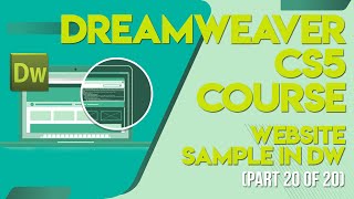 Dreamweaver CS5 tutorials in UrduHindi part 20 website sample in dw [upl. by Miculek]