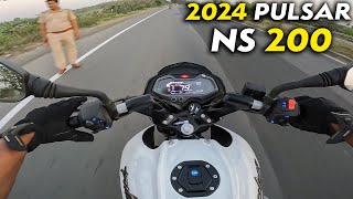 New Bajaj Pulsar NS 200 Updated Ride Review  Value For Money 200cc Bike in India 2024 [upl. by Anayi366]