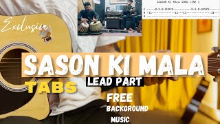 SASON KI MALA SONG GUITAR TABS  FREE BACKGROUND MUSIC [upl. by Tat]