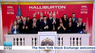 Halliburton Company NYSE HAL Rings the NYSE Opening Bell [upl. by Enived]