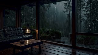 Beat Insomnia Fast with Powerful Heavy Rain amp Thunderstorm Sounds  SLEEP IN MINUTES [upl. by Sevy]