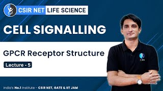 GPCR Receptor Structure  Cell signalling L  5  CSIR GATE DBT BARC ICMR  IFAS [upl. by Pia]