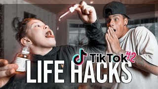 TESTAR VIRALA TIKTOK LIFE HACKS 2 ft Grannen Måns [upl. by Neoma]