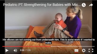 Head Control Propping on Elbows on Your Knees Pediatric PT Strengthening for Babies 5 [upl. by Aiht]