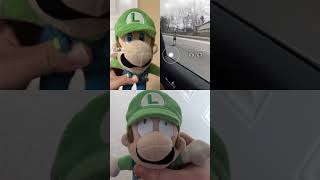 Luigi scared CrazyMarioBros memes meme jokes funny plush fyp shorts [upl. by Winna]