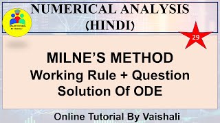 Milne Predictor amp Corrector Method  Solution of ODE Numerical Method  Numerical Analysis [upl. by Llenrup507]