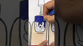 Sonic art sonicthehedgehog drawing coloringmagic [upl. by Geffner]