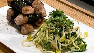 Filet mignon de porc au nori shopsuey de légumes par Bruno viala [upl. by Nnylyar]