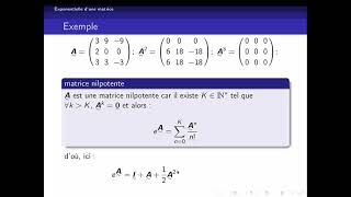 Exponentiel de matrices [upl. by Laurance]