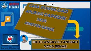 CARA DOWNLOAD DAPODIK 2025 [upl. by Acnaib]