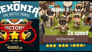 Hexonia  Master  3 Stars  🌿🌿 5 Tribes  Arthunion Tribe [upl. by Oratnek]