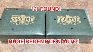 11 AND BIG REDEMPTION AUTO PULL FROM 2020 TOPPS BROOKLYN COLLECTION BASEBALL CARD BOXES [upl. by Patton]