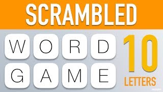 Scrambled Word Games  Guess the Word Game 10 Letter Words [upl. by Narot]