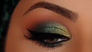 INTENSE EMERALD SMOKEY EYES MAKEUP TUTORIAL [upl. by Wolpert]