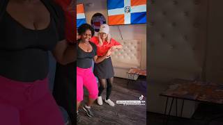 Africana y Dominicana dancing bachata 💃🇩🇴💃 AfricanDominican dancing with Marleny [upl. by Tletski599]