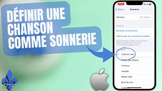 iPhone  une CHANSON comme SONNERIE  Gratuit et sans ordinateur [upl. by Litton]