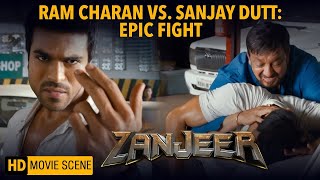 Zanjeer Movie Scene  Ram Charan vs Sanjay Dutt Epic Fight  Ram Charan  Priyanka Chopra [upl. by Teirtza]