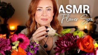 Sleepy ASMR Flower Spa 💐 Whispered 💐 Bottles Petals Personal Attention [upl. by Nauqas]