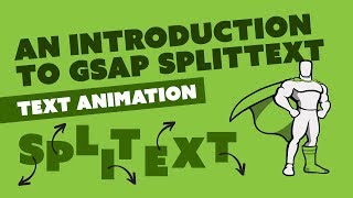 Text animation tutorial  An introduction to GSAP SplitText [upl. by Aehr]