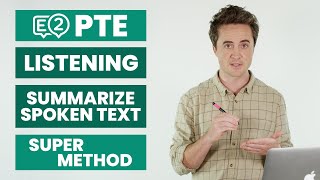 PTE Listening Summarize Spoken Text  SUPER METHOD [upl. by Saunderson]