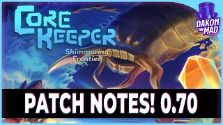 Core Keeper  Shimmering Frontier Patch Notes [upl. by Rahel]