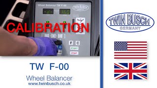 Calibration of the TW F00 wheel balancer from TWIN BUSCH® [upl. by Normie]