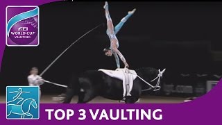 FEI World Cup™ Vaulting  Munich Top 3 Females [upl. by Pinckney]