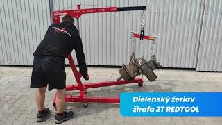 Dielenský žeriav žirafa 2T REDTOOL – kópia [upl. by Daveta]