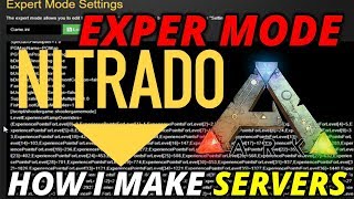 ARK NITRADO EXPERT MODE  MY SERVER SETTINGS EXPLAINED  TIPS [upl. by Natasha]