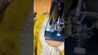 How to attach perfectly neck with lining stitching shortstrending viral [upl. by Punke]