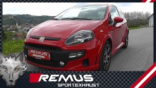 FIAT Punto Evo Abarth type 199 2011 with REMUS sport exhaust system [upl. by Alfonso]