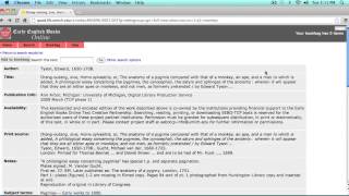 From Search Results to Research Early English Books OnlineText Creation Partnership EEBOTCP [upl. by Ecniv921]