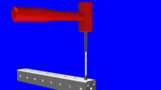 8020 3D Depiction of How to Join HT Series Profiles Using the Tube Insert and Roll Pin [upl. by Ginzburg214]