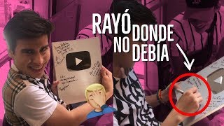 LA DIVAZA FIRMA MI PLACA DE YOUTUBE  QUEMANDO HATERS  NO RULES [upl. by Isnyl]