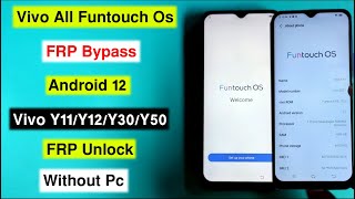 Vivo All Funtouch OS Android 12 FRP  Vivo Y11Y12Y20Y30Y50 Android 12 FRP Bypass Without Pc [upl. by Arratahs154]