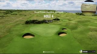 Royal Troon Trackman 4 Howad Golfing [upl. by Aydan295]