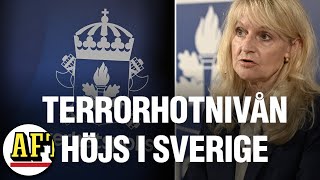 Säpo höjer terrorhotnivån i Sverige – hotet är högt [upl. by Coco210]